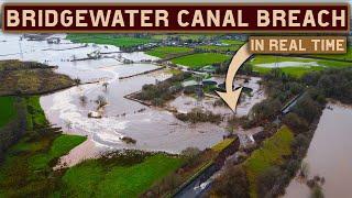 HUGE BRIDGEWATER CANAL BREACH In Real Time as it Happened While on Our Narrowboat