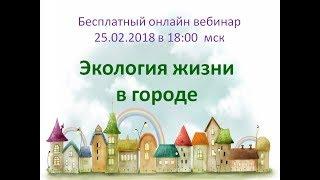 Экология жизни в городе