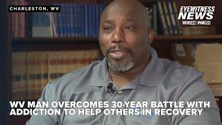 Man in long-term recovery helping others as peer support specialist