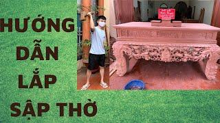 Hướng dẫn cách lắp sập thờ | bàn thờ gia tiên cực dễ | ĐỒ GỖ THÀNH KHUYÊN_039.89.49.884