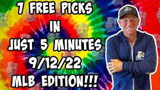 7 Free MLB Betting Picks, Totals, Props NRFI's Monday 9/12/22  Sports Betting Picks