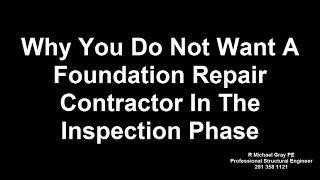 Why You Should Not Rely On A Foundation Repair Contractor - Contractural Issues