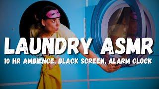 Laundromat asmr for Sleeping:  Black screen with 10hr Countdown