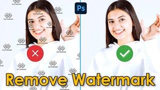 1min Tutorial  Remove Watermarks in Photohop