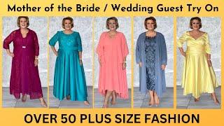 Mother Of The Bride / Wedding Guest Haul & Try On - Over 50 Plus Size Fashion