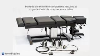 Omni Total Drop Stationary Chiropractic Table to Elevation