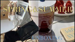 unboxing｜22ss신상가방.20대30대데일리가방추천.봄과여름자주쓰는제품들.루에브르가방.루에브르.리유저블텀블러추천.유키위칫솔.사뿐봄,여름신발.루메모르.악세사리