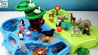 Playmobil 1-2-3 Animals Zoo and Aquarium Playset  Plus Extra Animal Figures