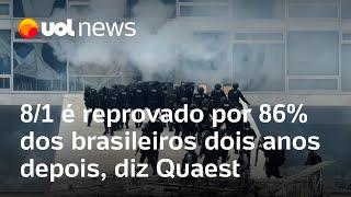 8 de janeiro é reprovado por 86% dos brasileiros dois anos depois, diz Quaest