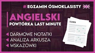 POWTÓRKA Z ANGIELSKIEGO  To MUSISZ WIEDZIEĆ przed egzaminem! ️ | Egzamin Ósmoklasisty 2025