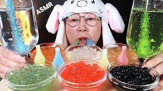 ASMR MUKBANG 팝핑보바, 왁스병, 락캔디 먹방 Popping Boba, Nik-L-Nip Wax Bottle, Rock Candy EATING SOUNDS ワックスボトル