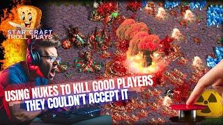 StarCraft Troll Plays  |  Using Double Nukes To Shock Good Players |  How To Gameplay