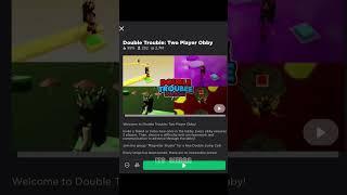 Best 2 player games on Roblox  || #roblox #obby #trend #shorts