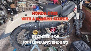 Honda CT125, with a manual clutch!