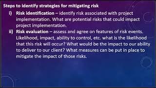 Module2 part15  Strategies for mitigating risks