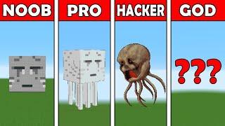 Pixel Art (NOOB vs PRO vs HACKER vs GOD) Ghast in Minecraft