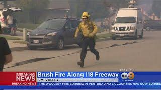 Peak Fire: Firefighters Quickly Contain Blaze Off 118 Freeway In Simi Valley