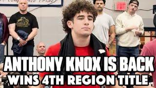 Anthony Knox IS BACK | 126 LB Region 7 Champion | 18-3 TF vs. Aidan Flynn | Four-Time Region Champ!