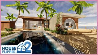 Beach Villa Getaway | House Flipper 2 - Sandbox Mode - Full Build and Tour