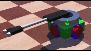 WEBOTS simulation of Omni Directional mobile manipulator