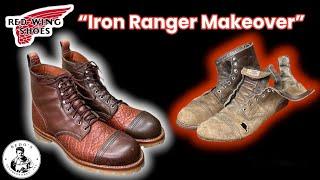 Incredible transformation on these Redwing Iron Ranger Boots