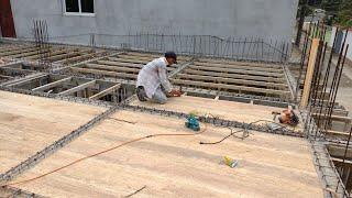 como encofrar una losa maciza,( tarima o cimbra) /how to form a solid slab