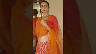 Pink Dual Tone Handwoven Banarasi Silk Lehenga | Shivangi Kasliwal