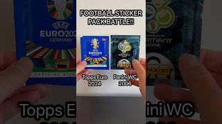 Topps Euro 2024 stickers vs Panini World Cup 2006 stickers pack opening battle!