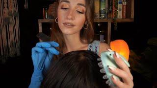 ASMR | Relaxing Scalp Check & Scalp Massage 