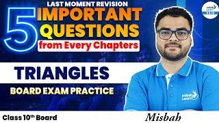 5 Most Important Questions on Triangles | CBSE Class 10 Maths | Practice & Solve | Board 2025  Prep