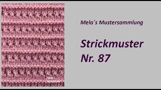 Knitting pattern no. 87 - Knitting patterns in rows / lace pattern / lace pattern