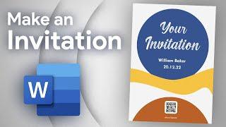 How to Create an Invitation Card in Microsoft Word | Word Tutorial