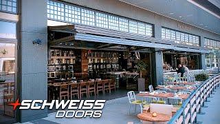 Schweiss Beautiful Designer Bifold and Hydraulic Doors