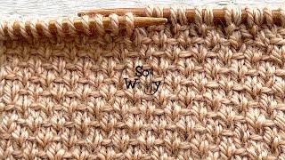 How to knit the Woven stitch pattern (four rows only!) - So Woolly