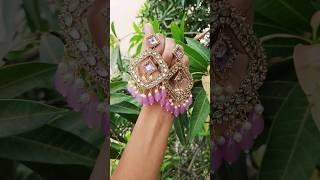 Diy earrings  kundan stones earrings making #diy #shorts #diyjewellerymaking