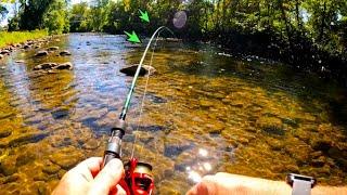 River Fishing during a drought in Crystal Clear Water