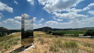 Monolith appears in Bellvue, northwest of Ft. Collins, drawing curious onlookers