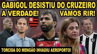 GABIGOL NÃO VAI MAIS PARA O CRUZEIRO? A VERDADE! TORCIDA DO FLAMENGO INVADE AEROPORTO! PIPOCADA! E+