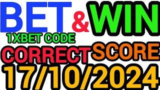 CORRECT SCORE PREDICTIONS TODAY 17/10/2024/FOOTBALL PREDICTIONS/SOCCER PREDICTIONS/BETTING TIPS