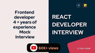 React Interview | Frontend Developer  |  React interview questions 5 to 8 years 2023 #reactjs