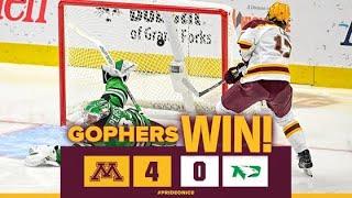 Highlights: #1 Gopher Men's Hockey Shuts Out #5 North Dakota