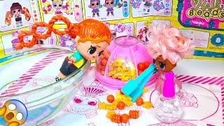 YOUR HAIR IS SCATTERED NEW DOLL LOL LOL HAIR BEADS dolls cartoon stories DARINELKA