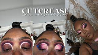 BLUE AND PINK CUTCREASE X  BRIANA MARIE