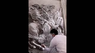 Watch in amazement as he makes a Napoleon relief.