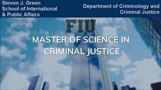 FIU CCJ MS Degree in Criminal Justice Online