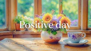 The morning is full of energy and starts the day full of hope - Positive day