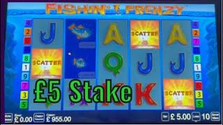 Casino Slots From Leeds - £1,000 Vs Fishin’ Frenzy @ £5 stake . What Will it Pay ?