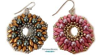 Pearl Donut Earrings - DIY Jewelry Making Tutorial by PotomacBeads