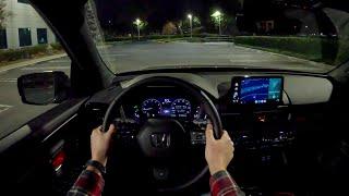 2025 Honda Pilot Black Edition - POV Night Drive (Binaural Audio)