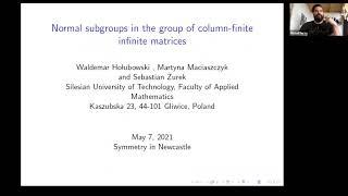 Waldemar Hołubowski - Normal subgroups in the group of column-finite infinite matrices